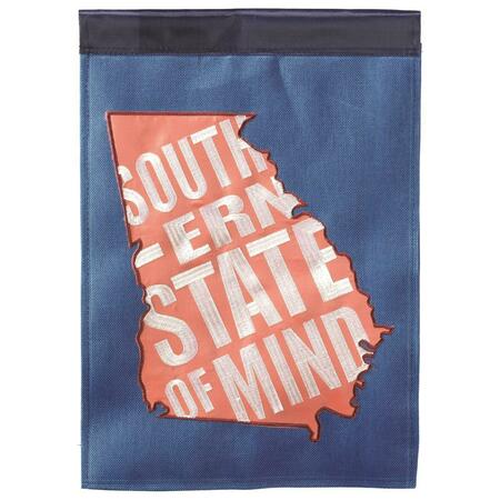RECINTO 29 x 42 in. Georgia Southern State Applique Garden Flag - Large RE3468682
